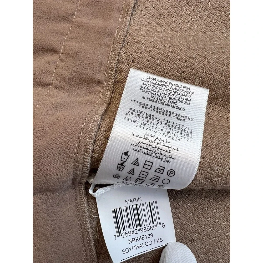 New BCBG Women Top XS Cropped Shrug Cardigan Short Sleeve Designer $248 now $99 - Picture 9 of 9